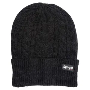 Eco-responsible knitted hat - child badge Schott image-0