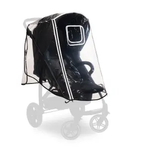 Rain cover for double baby stroller with 4 wheels Hauck image-0