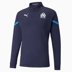 top da allenamento om prematch 1/4 di zip 2021/22 image-0