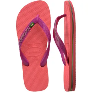 Kids' logo flip-flops Havaianas Brasil image-1