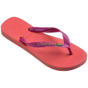 Kids' logo flip-flops Havaianas Brasil image-4