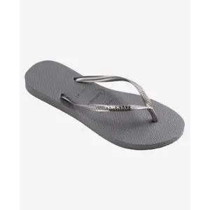 Chinelos de mulher Havaianas Slim Logo Metallic image-1