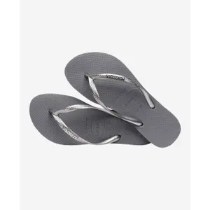 Chinelos de mulher Havaianas Slim Logo Metallic image-3