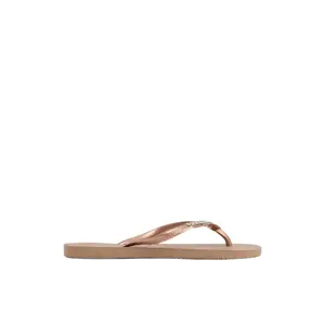 Chinelos de mulher Havaianas Slim Metal Logo And Crystal image-0