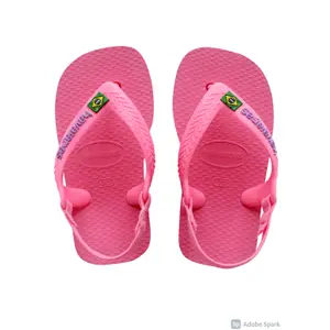 Baby girl flip-flops Havaianas Brasil Logo II image-0