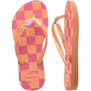 Children's flip-flops Havaianas Glitter II image-4