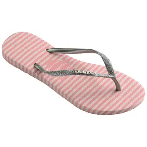 Chinelos de mulher Havaianas Slim Glitter Stripes image-0