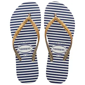 Chinelos de mulher Havaianas Slim Glitter Stripes image-0