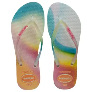 Chinelos de mulher Havaianas Slim Metallic Rainbow image-1