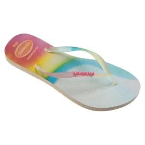 Chinelos de mulher Havaianas Slim Metallic Rainbow image-0