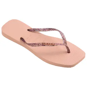 Flip-Flops für Frauen Havaianas Square Logo Metallic image-0