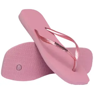 Női papucs Havaianas Slim Square Logo Metallic image-5