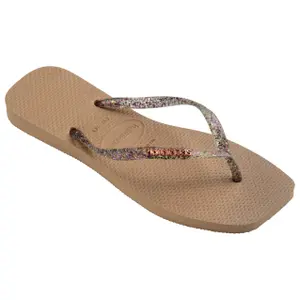 Chinelos de mulher Havaianas Square Logo Metallic image-0
