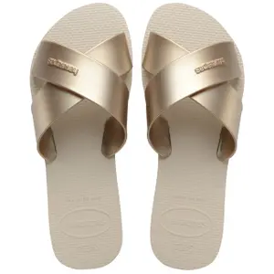 Mulas femininas Havaianas Aqua Metallic image-2