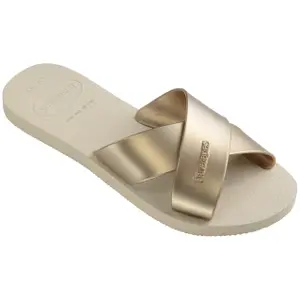 Mulas femininas Havaianas Aqua Metallic image-1