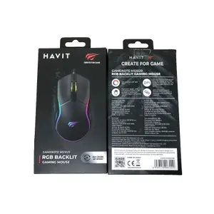 Souris Gaming retro-éclairée filaire Havit 6400dpi image-1