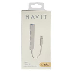 Adaptateur HUB 4en1 type C Trade Invaders Havit image-2