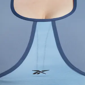 Large size padded bra for women Reebok Lux Racer Colorblocked image-5