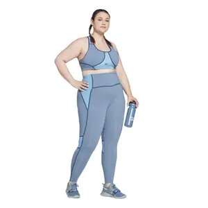 Large size padded bra for women Reebok Lux Racer Colorblocked image-2