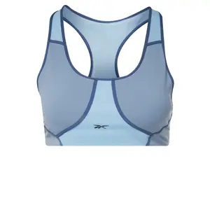 Large size padded bra for women Reebok Lux Racer Colorblocked image-0