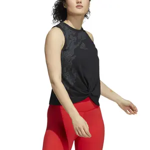 Camiseta de tirantes para mujer adidas Camo Graphic Knot image-4