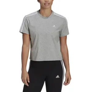 Camiseta de mujer adidas Essentials Loose 3-Stripes Cropped image-2