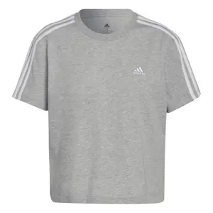 Camiseta de mujer adidas Essentials Loose 3-Stripes Cropped image-0