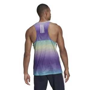 Camiseta de tirantes adidas Own the Run Colorblock image-4