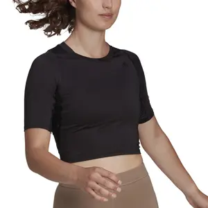 Camiseta de mujer adidas Run Fast Cropped Running image-4