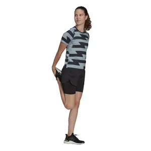 Women's T-shirt adidas Fast Allover Print image-4