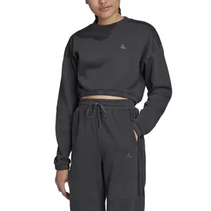 Felpa da donna adidas Hyperglam Crop Crew image-1