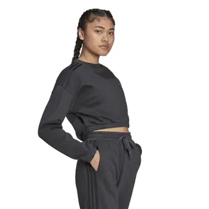 Felpa da donna adidas Hyperglam Crop Crew image-3