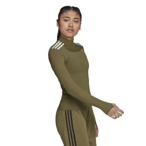 T-shirt femme adidas Hyperglam Quarter-Zip image-4