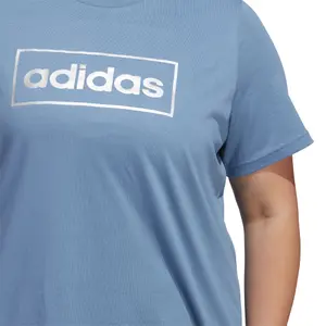 Camiseta de mujer adidas Foil Box Linear Graphic (Plus Size) image-6