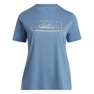 Camiseta de mujer adidas Foil Box Linear Graphic (Plus Size) image-1