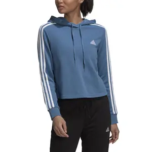 Sweatshirt à capuche femme adidas Essentials 3-Stripes Cropped image-2