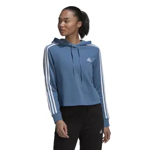 Sweatshirt à capuche femme adidas Essentials 3-Stripes Cropped image-1