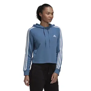 Sweatshirt à capuche femme adidas Essentials 3-Stripes Cropped image-3