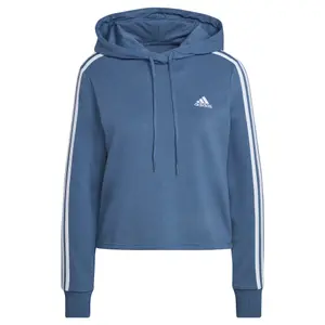Sweatshirt à capuche femme adidas Essentials 3-Stripes Cropped image-0