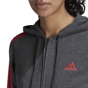 Bluza damska adidas Essentials French Terry 3-Stripes Full-Zip image-6