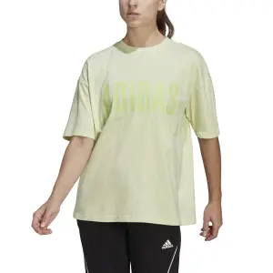 Camiseta de mujer de gran tamaño adidas Essentials Repeat image-3