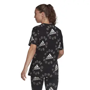 T-shirt för kvinnor adidas Essentials Logo Allover Print image-4