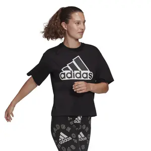 Camiseta de mujer adidas Essentials Logo Boxy image-3