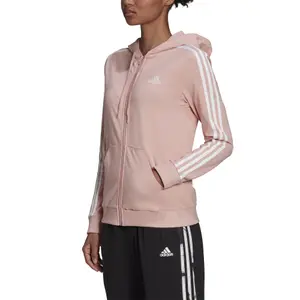 Kapuzenjacke Frau adidas Essentials Single Jersey 3-Stripes image-2