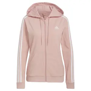 Kapuzenjacke Frau adidas Essentials Single Jersey 3-Stripes image-0
