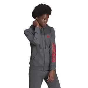 Sweatshirt woman adidas Essentials Logo Full-Zip image-3