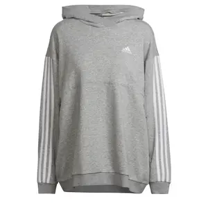 Sweatshirt med huva för kvinnor adidas Essentials Cotton 3-Stripes