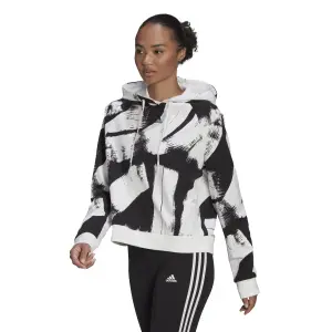 Women's hooded sweatshirt adidas Essentials Print Relaxed image-1