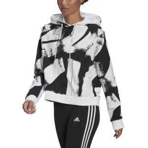 Women's hooded sweatshirt adidas Essentials Print Relaxed image-2