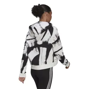 Women's hooded sweatshirt adidas Essentials Print Relaxed image-3